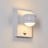 Borlo vägglampa utomhus, Up & Down Lampa LED Vit, 2-ljuskällor, Rörelsedetektor