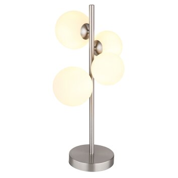 Globo RIHA Bordslampa LED Nickel matt, 4-ljuskällor