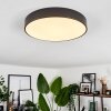 Diagonal Taklampa LED Svart, 1-ljuskällor, Fjärrkontroll