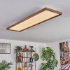 Longvic Taklampa LED träoptik, Svart, 1-ljuskällor