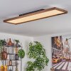 Longvic Taklampa LED träoptik, Svart, 1-ljuskällor