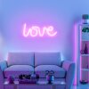 Leuchten Direkt NEON-LOVE dekorativ belysning, Vägglampa LED Rosa, 1-ljuskällor