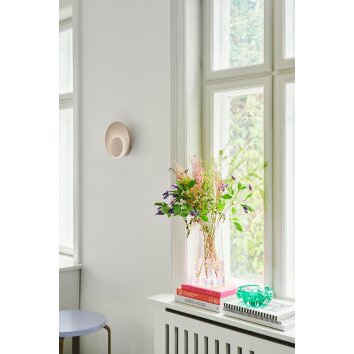 Nordlux MARSI Vägglampa LED Beige, 1-ljuskällor