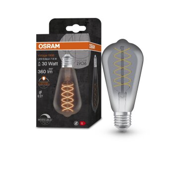 Osram E27 8 Watt varmvit dimbar 360 Lumen