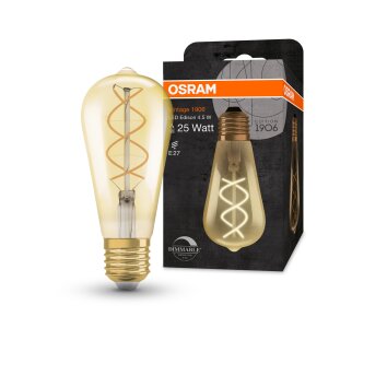 Osram E27 LED 4 Watt varmvit dimbar 300 Lumen