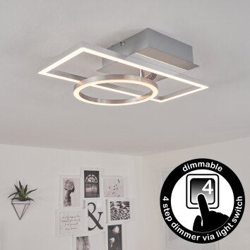 Buren Taklampa LED Nickel matt, 1-ljuskällor