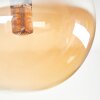 Chehalis Taklampa - Glas 10 cm, 12 cm, 15 cm Amber, Rökfärger, 10-ljuskällor