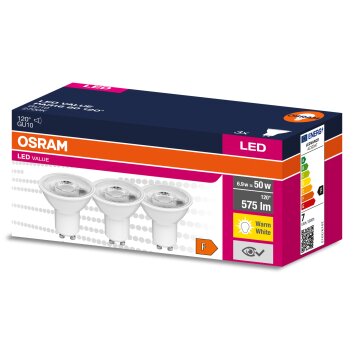 Osram GU10 LED 6.9 Watt varmvit 575 Lumen