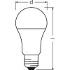 Osram E27 LED 10 Watt dagsljusvit 1055 Lumen