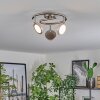 Sarnadinha Taklampa LED Nickel matt, 3-ljuskällor