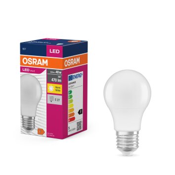 Osram E27 LED 4.9 Watt varmvit 470 Lumen