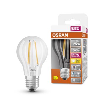 Osram E27 LED 2.2 Watt varmvit dimbar 300 Lumen