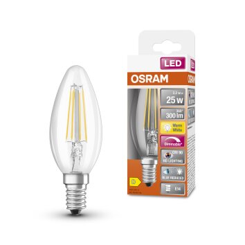 Osram E14 LED 2.2 Watt varmvit dimbar 300 Lumen