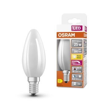 Osram E14 LED 2.2 Watt varmvit dimbar 300 Lumen