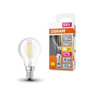 Osram E14 LED 2.2 Watt varmvit dimbar 300 Lumen