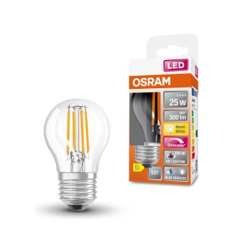 Osram E27 LED 2.2 Watt varmvit dimbar 300 Lumen