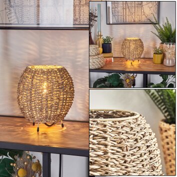 Malpica Bordslampa Beige, 1-ljuskällor