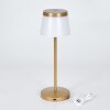 Algeraz Bordslampa utomhus, Bordslampa LED Beige, 1-ljuskällor