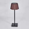 Longchamps Bordslampa utomhus, Bordslampa LED Brun, Svart, 1-ljuskällor