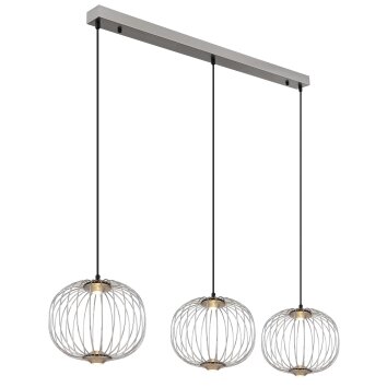 Globo Galway Pendellampa LED Nickel matt, 1-ljuskällor