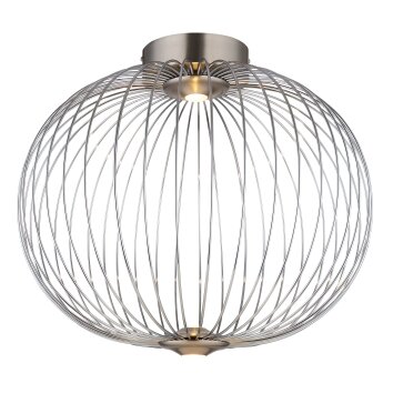 Globo Galway Taklampa LED Nickel matt, 1-ljuskällor