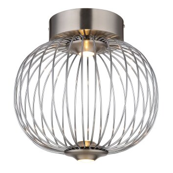 Globo Galway Taklampa LED Nickel matt, 1-ljuskällor