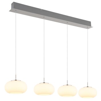 Globo Quintara Pendellampa LED Nickel matt, 1-ljuskällor