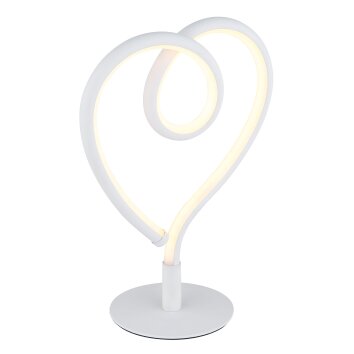 Globo Amore Bordslampa LED Vit, 1-ljuskällor