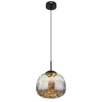 Globo Firefly Pendellampa LED Svart, 1-ljuskällor