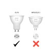 Philips Lampor GU10 LED 4.2 Watt dagsljusvit dimbar 400 Lumen