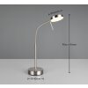 Reality Moreno Bordslampa LED Nickel matt, 1-ljuskällor