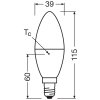 Osram E14 7.5 Watt varmvit 806 Lumen