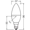 Osram E14 4.9 Watt varmvit 470 Lumen