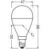 Osram E14 7.5 Watt varmvit 806 Lumen