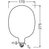 Osram E27 7.3 Watt varmvit dimbar 806 Lumen