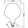 Osram E27 7.3 Watt varmvit dimbar 806 Lumen