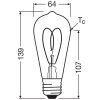 Osram E27 7.2 Watt varmvit dimbar 806 Lumen