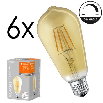 E27 LED 6 Watt varmvit dimbar 680 Lumen