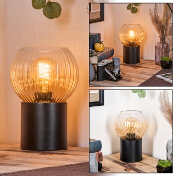 Koyoto kullampa, Skrivbordslampa, Bordslampa Amber, Klart, 1-ljuskällor