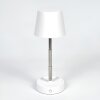 Amien Bordslampa utomhus, Bordslampa LED Silver, Vit, 1-ljuskällor