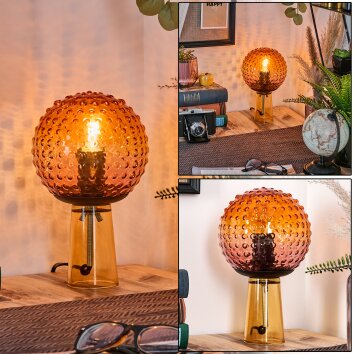 Maiorca Bordslampa Orange, Svart, 1-ljuskällor