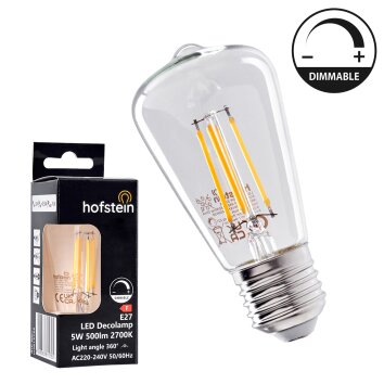 E27 LED 5 Watt varmvit dimbar 500 Lumen