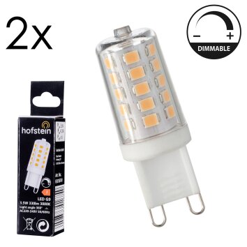 G9 LED 3.5 Watt varmvit dimbar 330 Lumen