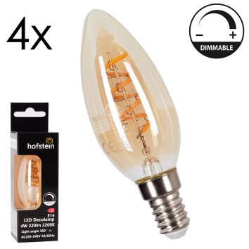 E14 LED 4 Watt varmvit dimbar 220 Lumen