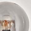 Gastor Golvlampa 25 cm Trä ljus, Svart, 3-ljuskällor