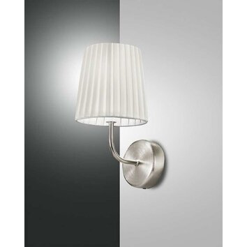 Fabas Luce DOROTEA Vägglampa Nickel matt, 1-ljuskällor