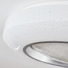 Dayen Taklampa LED Silver, 1-ljuskällor, Fjärrkontroll