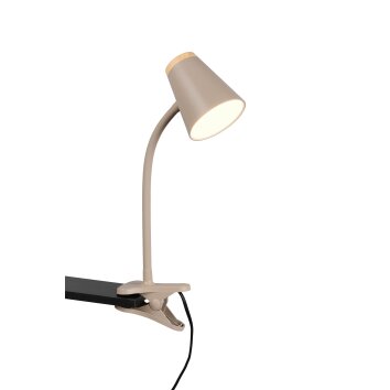 Reality Pongo Klämlampa LED Beige, 1-ljuskällor