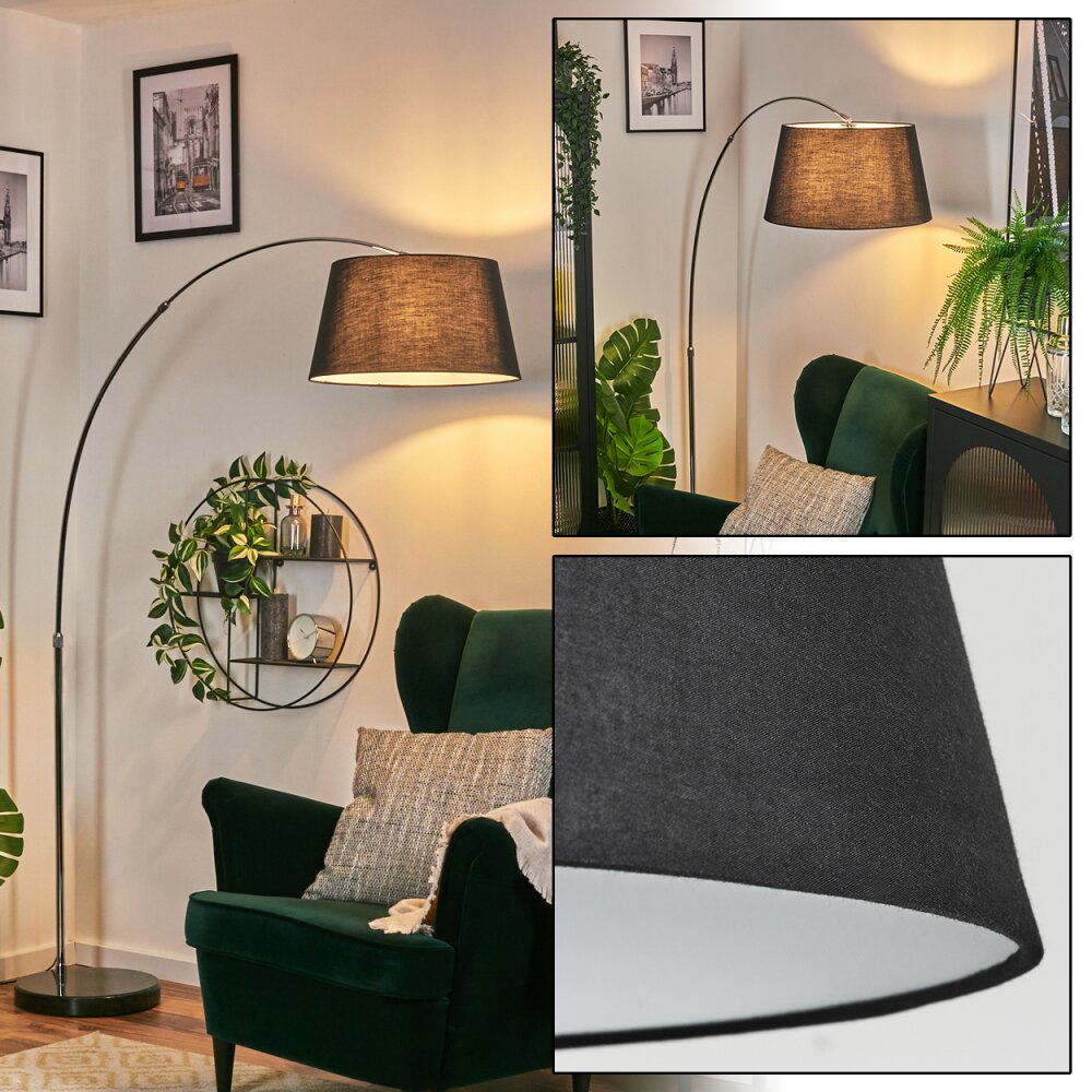 Bassagoda Golvlampa Krom, Svart, 1-ljuskällor main product photo
