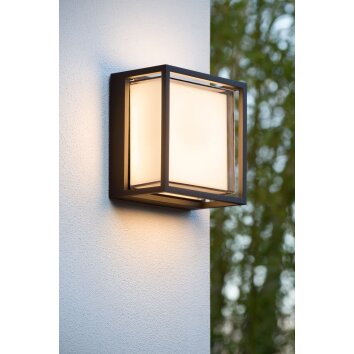 Lucide SINGA Vägglampa LED Svart, 1-ljuskällor